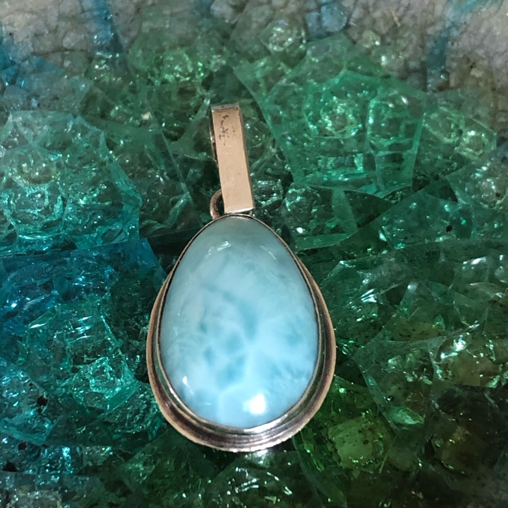 Sterling Silver Larimar Pendant